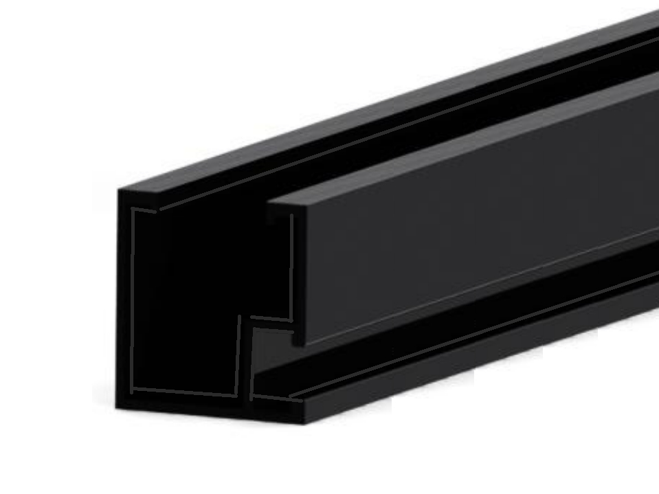 DualRack: Lite Rail 4700 mm  - Black