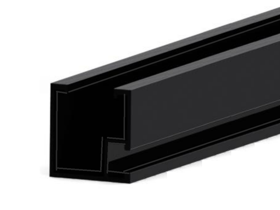 DualRack: Lite Rail 3550 mm  - Black